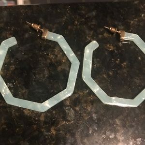 Teal Boutique Hoop earrings